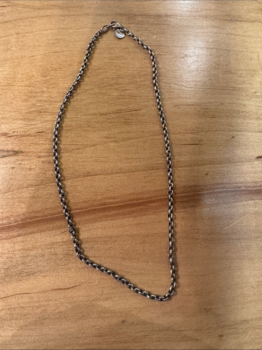 Waxing Poetic 16” Small Sterling Silver Rolo Necklace